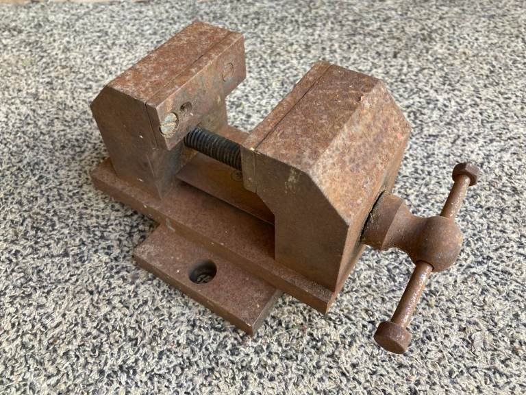 Vintage Drill Press Vice 5Kg Jaws 1 x 2.5 inchs