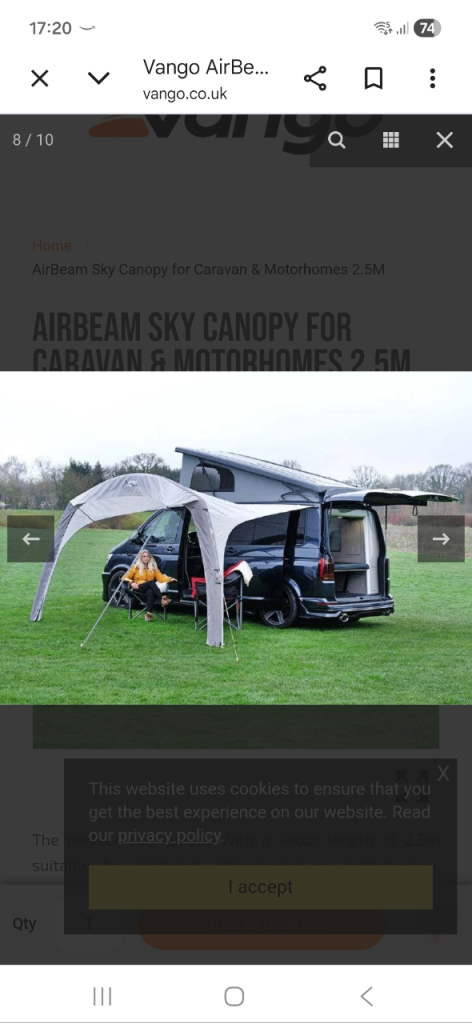 Vango Airbeam Canopy