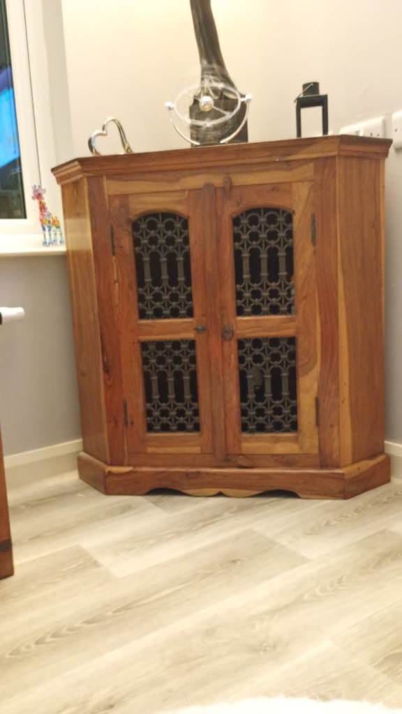 Jali Sheesham beautiful corner unit and nest of tables 