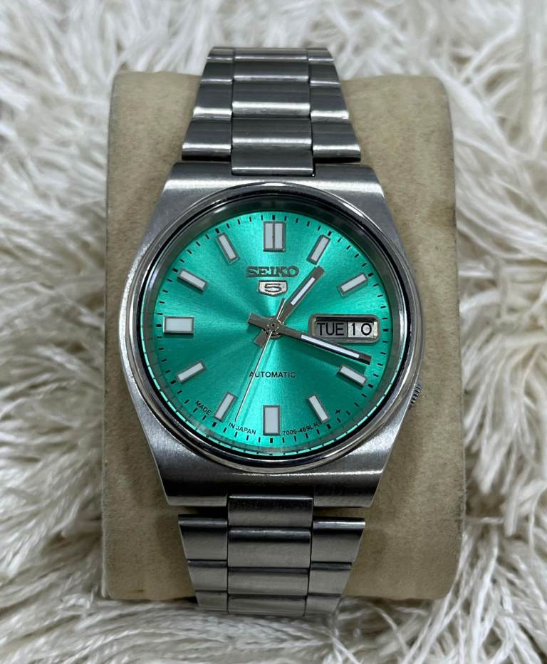 Seiko 5 Automatic Sea-Green Dial Watch For Mens Japan 7009-3131