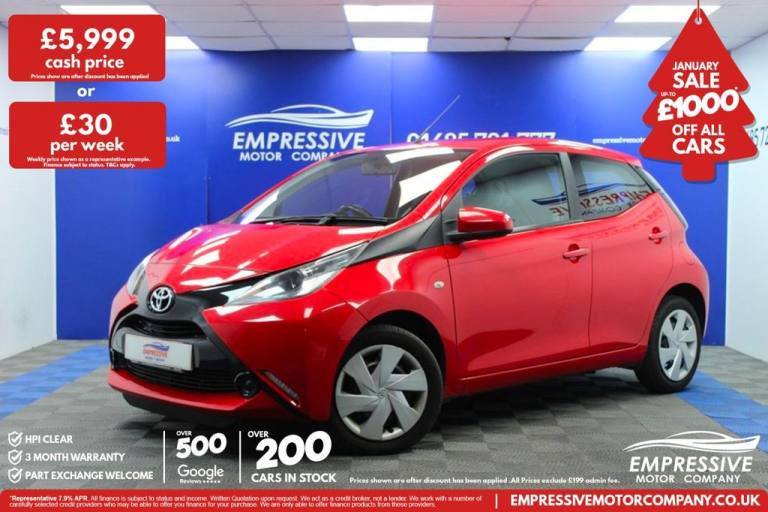 2017 17 TOYOTA AYGO 1.0 VVT-I X-PLAY HATCHBACK 5DR PETROL MANUAL EURO 6 (68 PS)