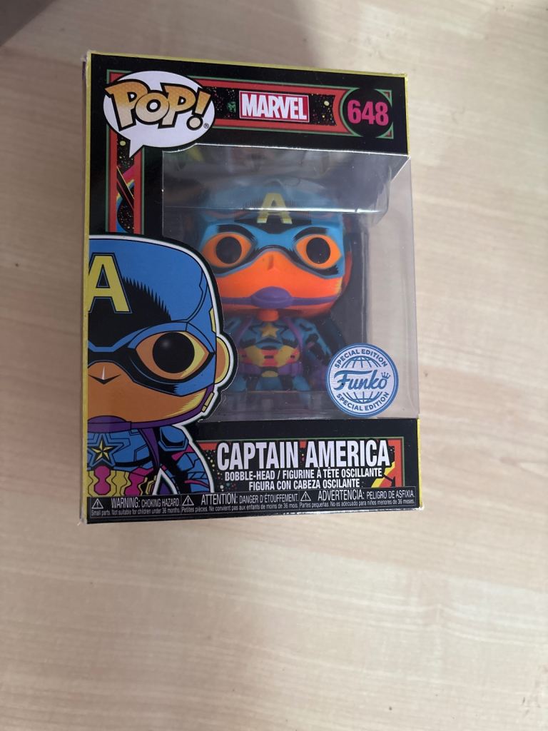 Funko Pop: Captain America (Marvel 648) Special Edition – New in Box