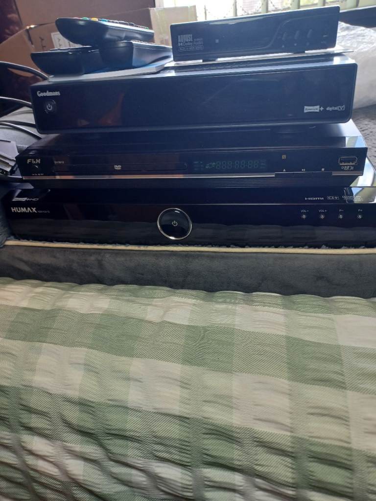 3 x Tv hdd recorders and dvd player.