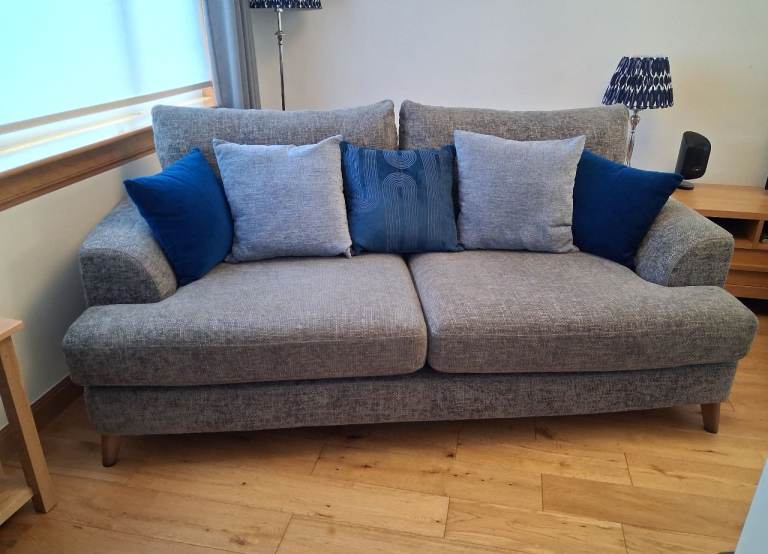 Next Parker sofa, almost new condition. Chenille dark grey.   