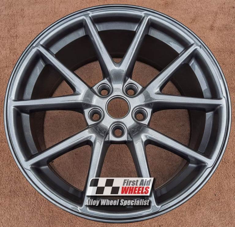 R592G Swap TESLA MODEL 3 4x 18'' GENUINE REFRESH GREY REFURBISHED ALLOY WHEELS
