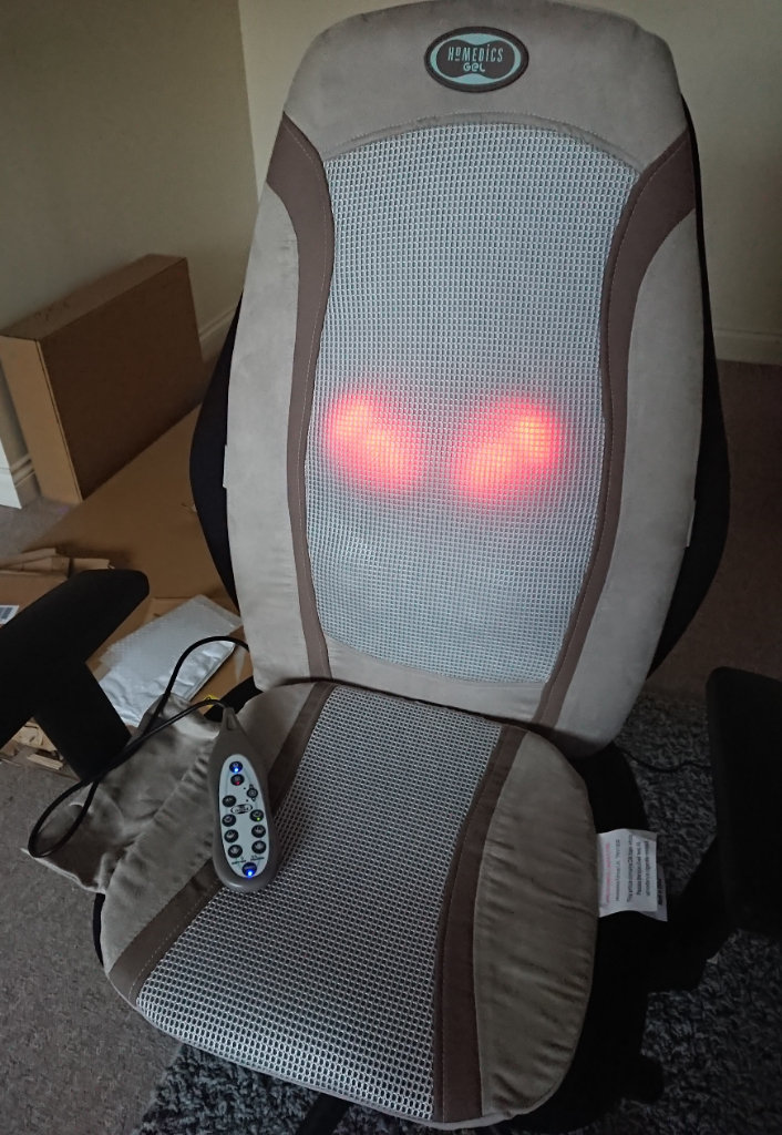 Homedics Gel Shiatsu Massage cushion with heat