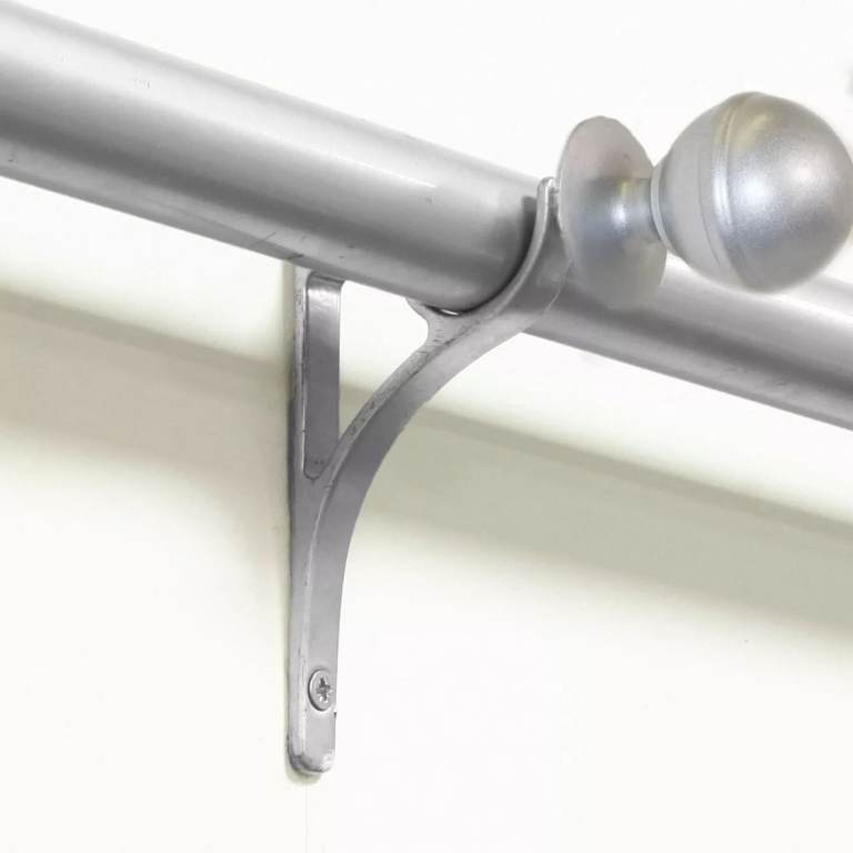 Hanging Pole Bracket Metal For Rods Upto 32mm Diameter Curtain Pole PACK OF 2