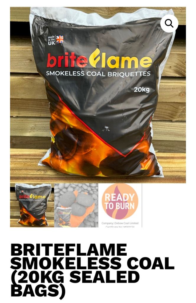 image for Top quality smokeless coal 20kg bags 