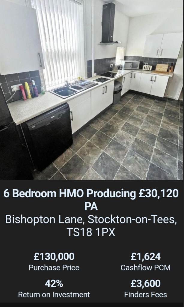 6Bedroom HMO Producing £30,120 PA