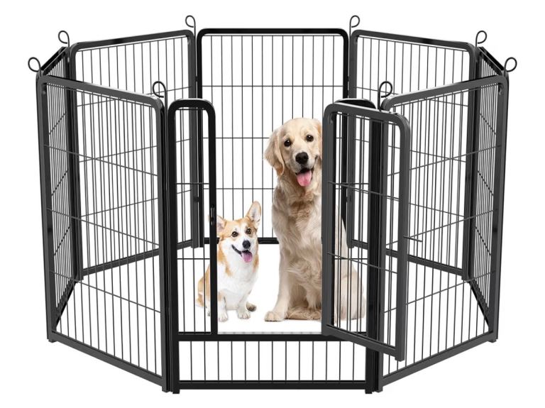 Large Black Metal Pet Playpen or Dog Exercise Pen