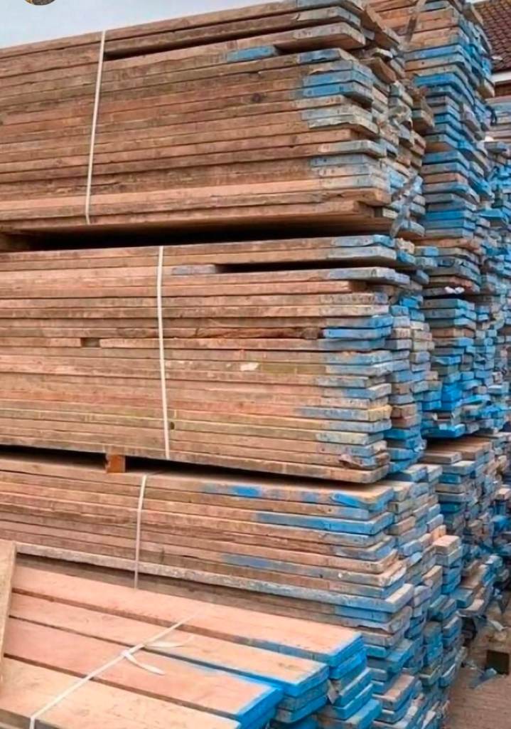 Timber reclaimed scaffolding boards 