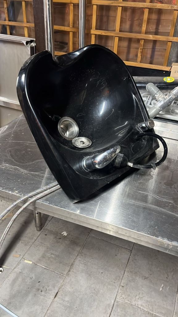 image for Barber shop hair wash sink 