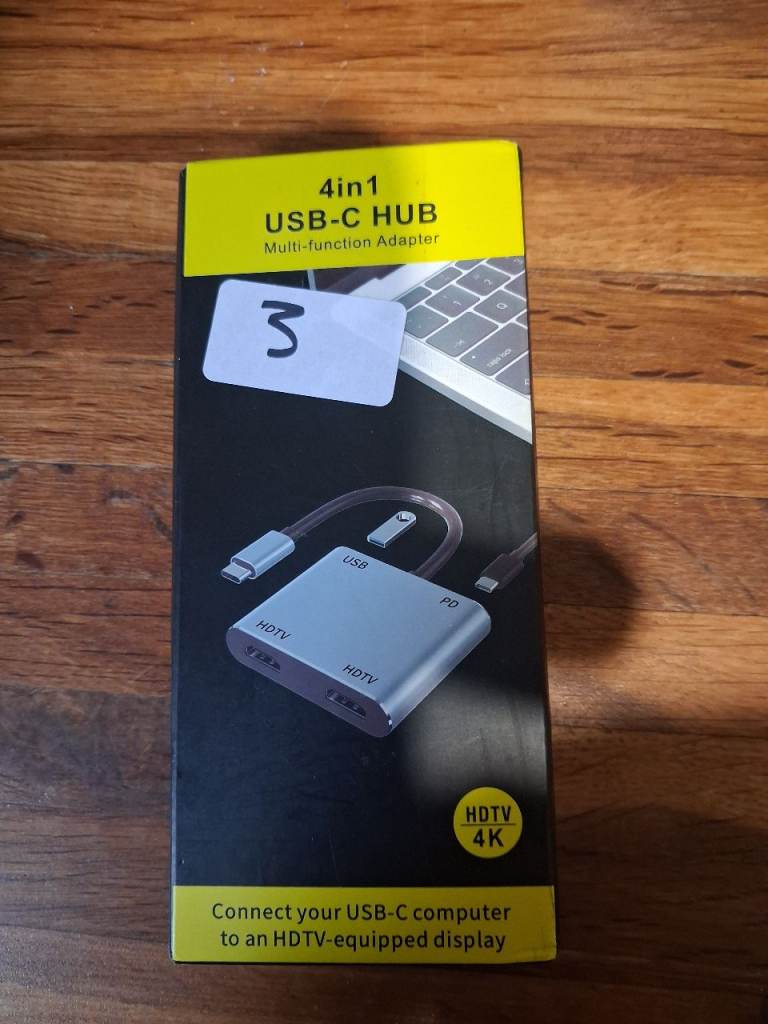 New 4-in-1 USB-C Hub Multi-function Adapter with 4K HDMI