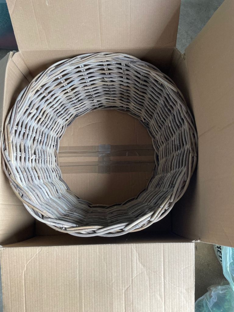 Christmas Tree Skirt - Wicker new boxed