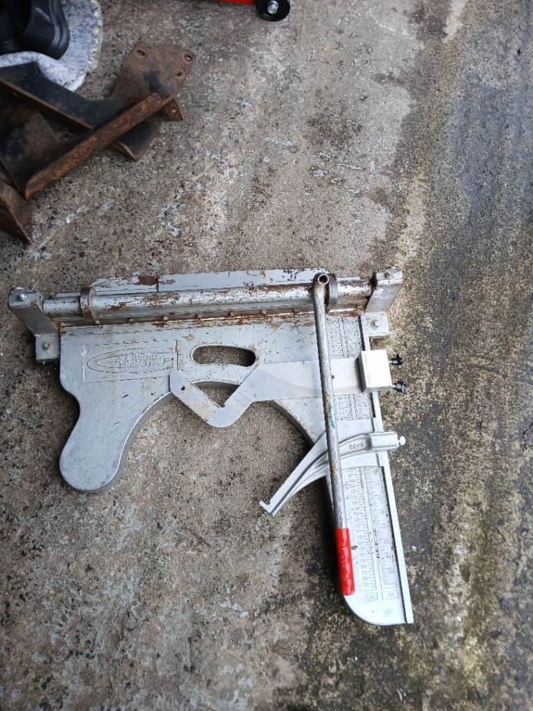 Large vinyl tile cutter. 