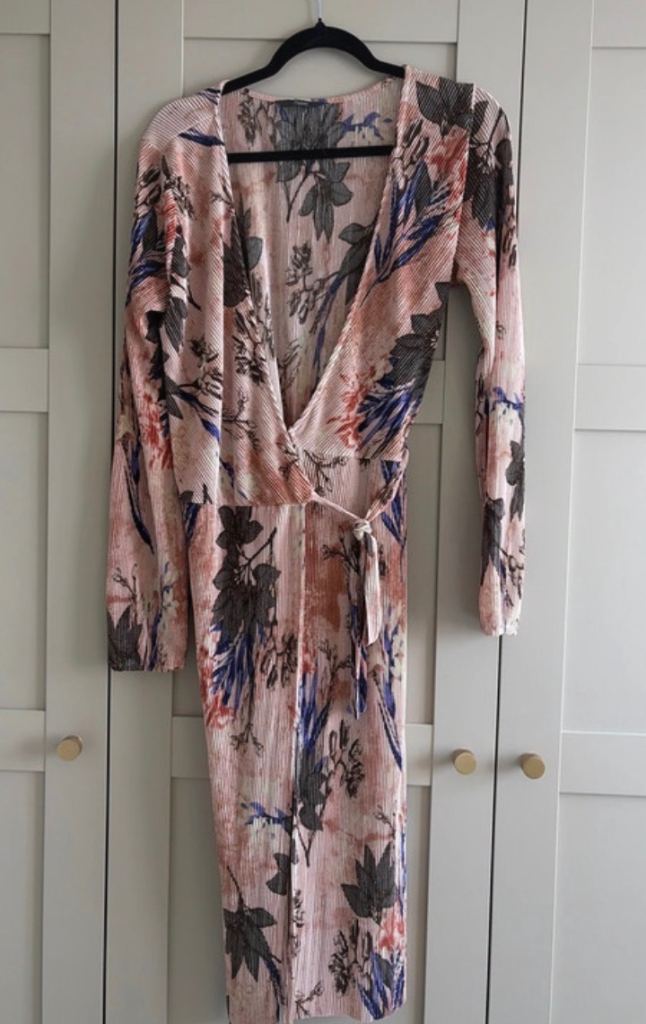 Next Floral Wrap Dress Size 12 – Good Condition