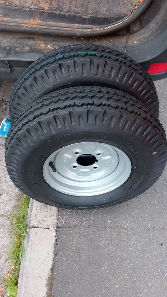 🛞 Brand New Pair of Trailer Wheels & Tyres