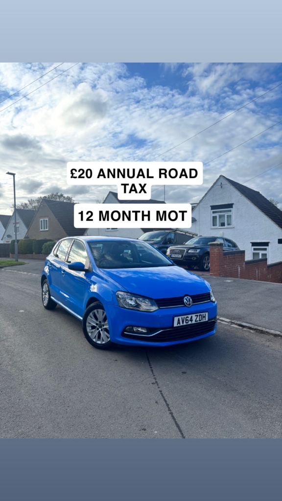 2015 Polo, 1.0, £20 road tax