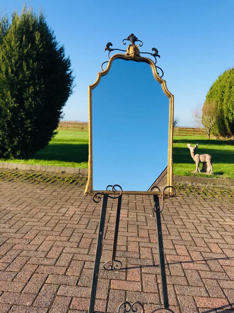 Vintage 1960s Hall’s Galvo Gilt Wall Mirror