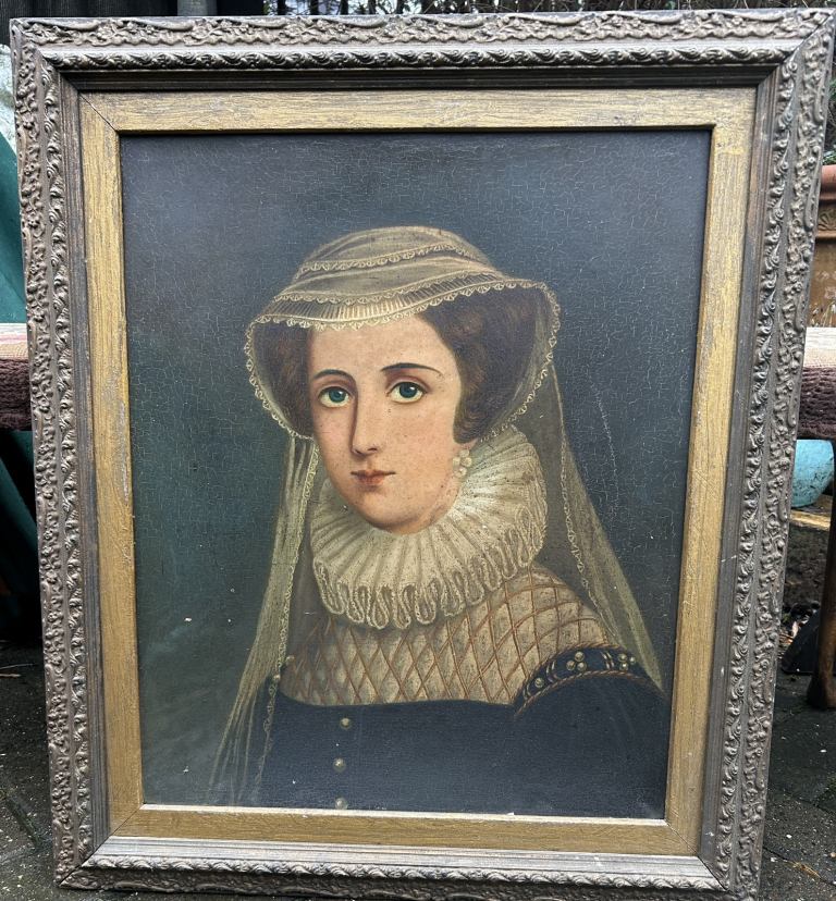 Mary Queen of Scots - After Juan Buckingham Wandesford - Oil on board