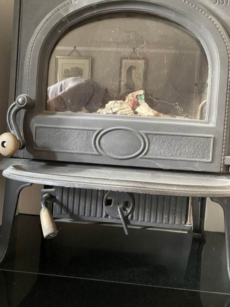 Jotul Wood Burner Stove – Grey, Good Condition