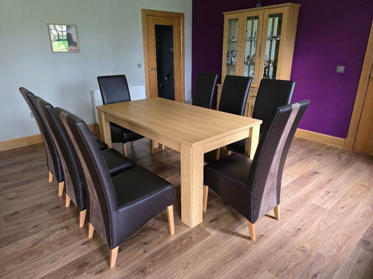 dining table and 6 chairs