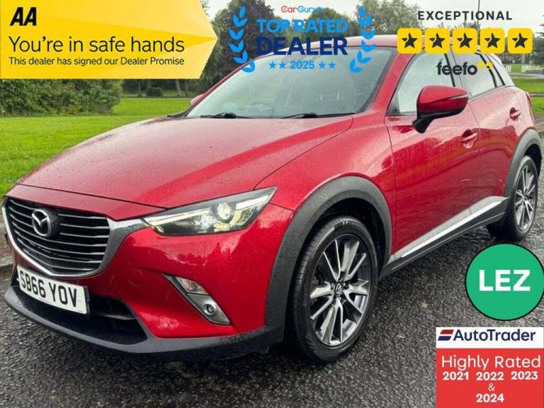 2016 Mazda CX-3 2.0 SKYACTIV-G Sport Nav SUV 5dr Petrol Manual 4WD Euro 6 (s/s) (150 ps) HATCHBAC...