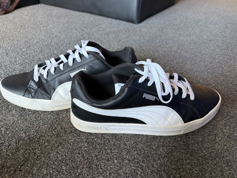 Puma Black and White Trainers – Good Condition