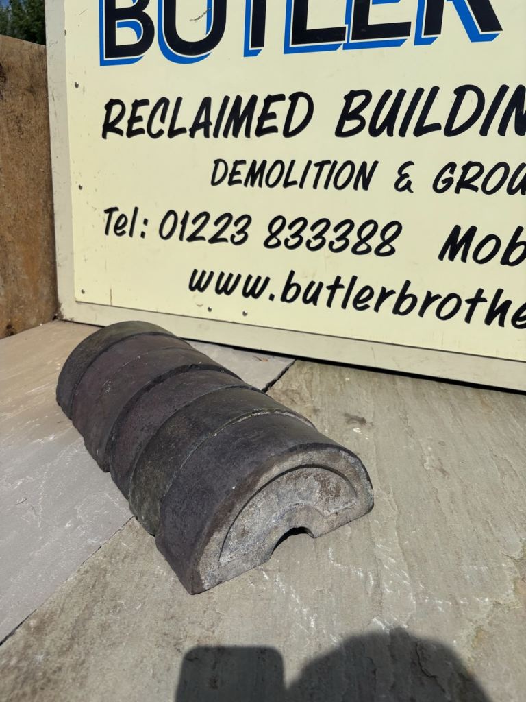 RECLAIMED slate blue half moon coping stone 