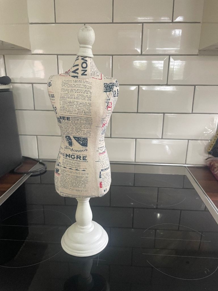 Decorative Dressmaker Mannequin – Fabric , pin cushion