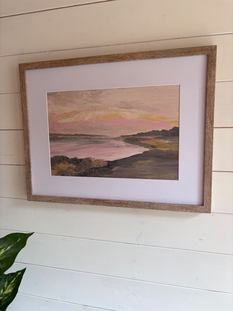 Unframed art print A4 size, Hengistbury Head, Dorset