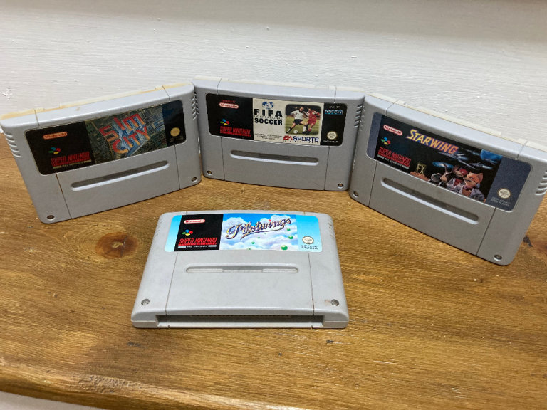  4 Nintendo snes games