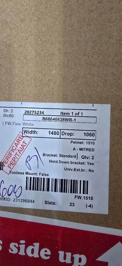 Brilliant White Faux Wood Venetian Blind