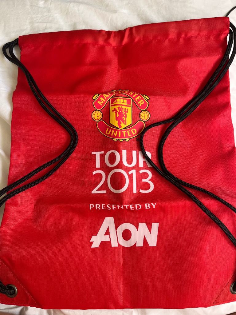 Manchester United Tour 2013 Drawstring Bag