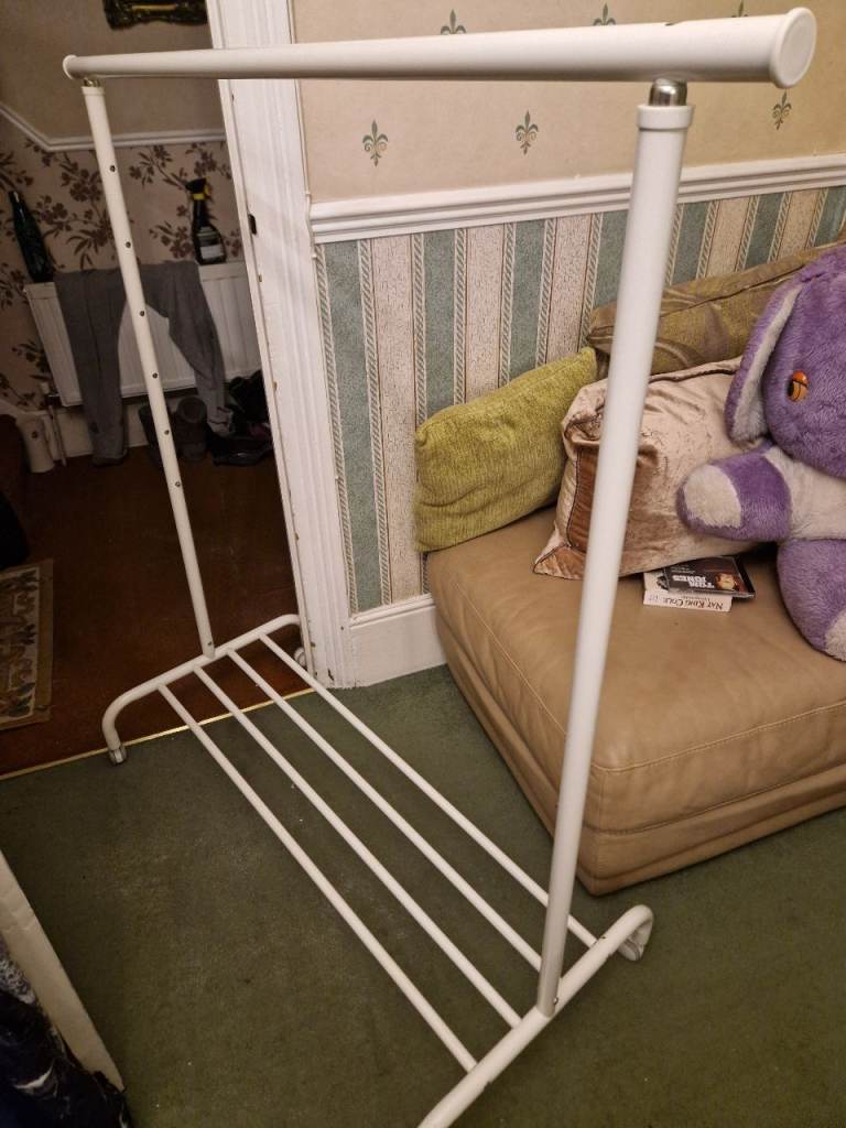 Ikea Rigga clothes rail with hanging storage