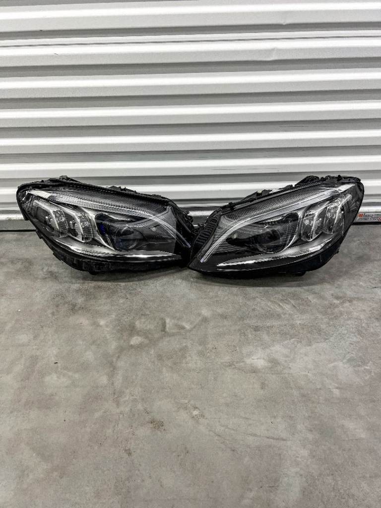 Genuine Pair Mercedes-Benz C CLASS W205 18 - 20 Multi Beam Headlights