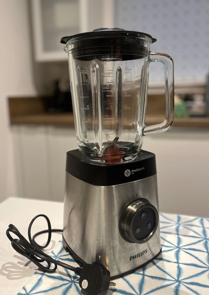 Philips Advanced  Blender HR3652/01, Large glass jar 2 L capacity, 1400 W, 35000 RPM, Silver