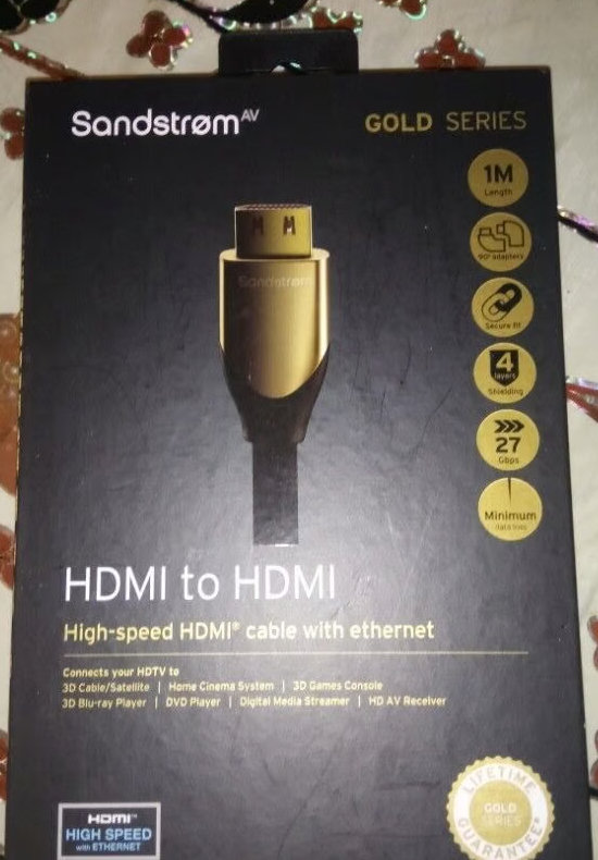 Sandstrom HDMI to HDMI Special for Ultra 4k HD