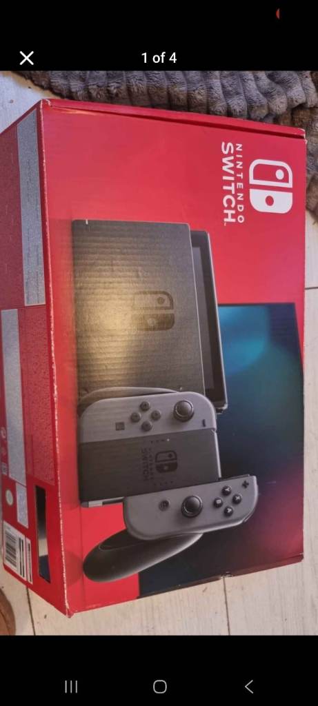 Nintendo switch 32 gb gray like new boxed 