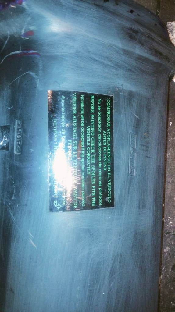 Paintable  car spoiler 