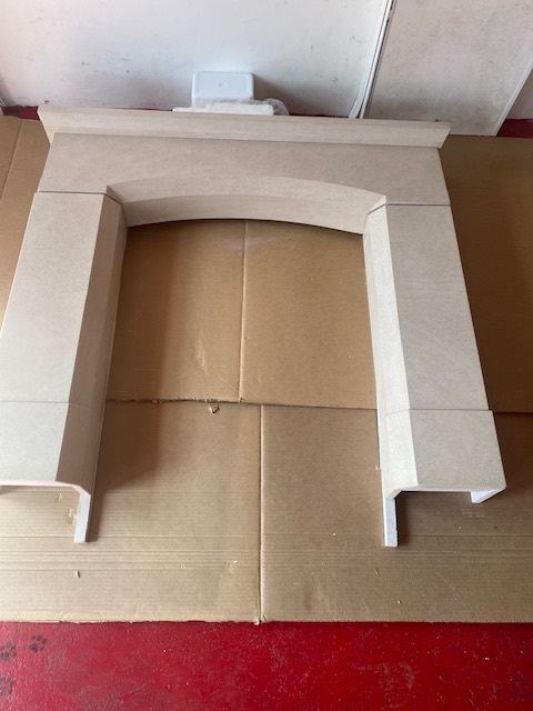 Olvera Mantel  surround in Corinthian Stone 
