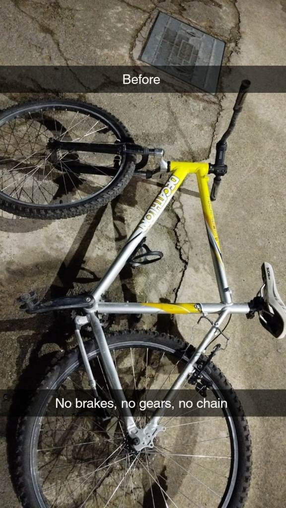 Any broken or unwanted free bike???
