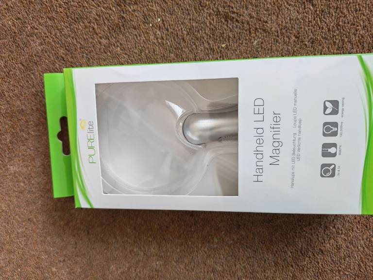 New hand held led magnifier.