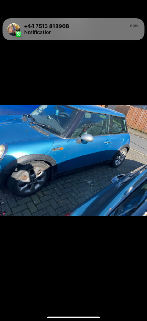Mini one . 2005 baby blue 1.6 petrol 