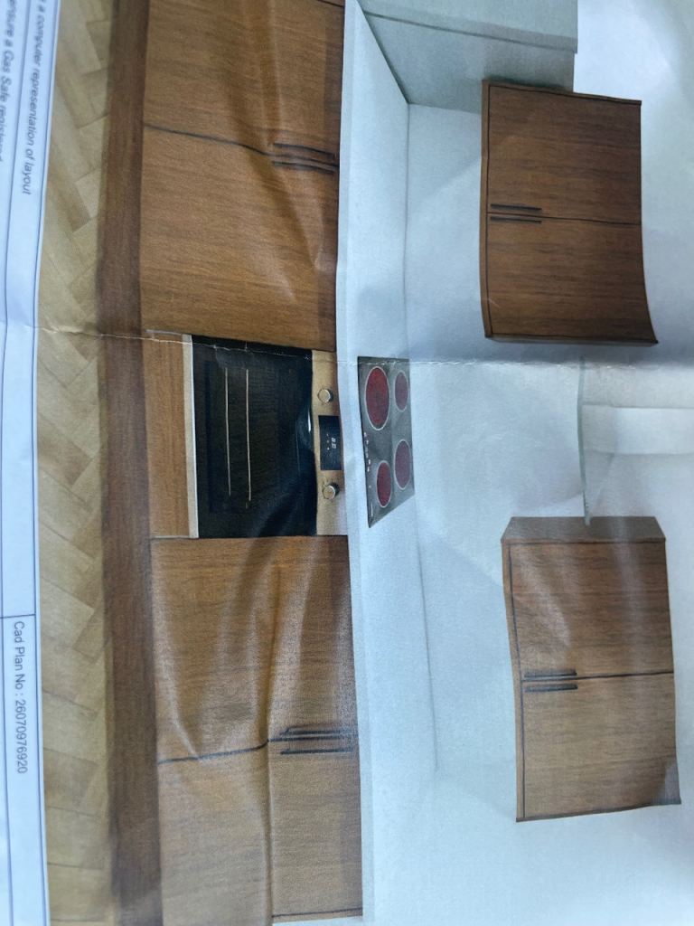 NEW WALNUT KITCHEN BASE UNITS 
