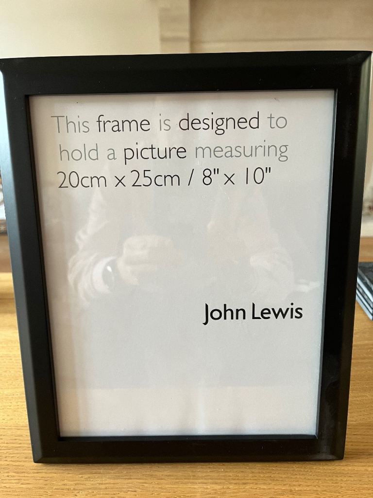 Two John Lewis picture frames