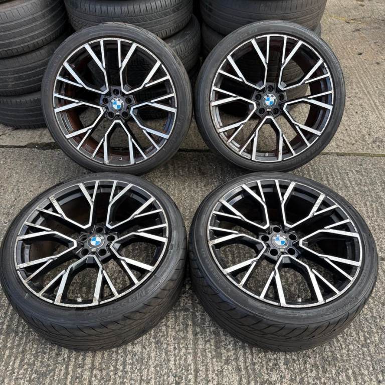 22'' BMW X5 X6 F15 F16 E70 E71 M SPORT STYLE ALLOYS WHEELS TYRES 5X120