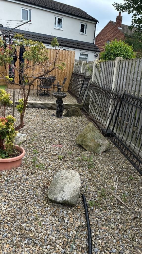 Metal fence and gate 