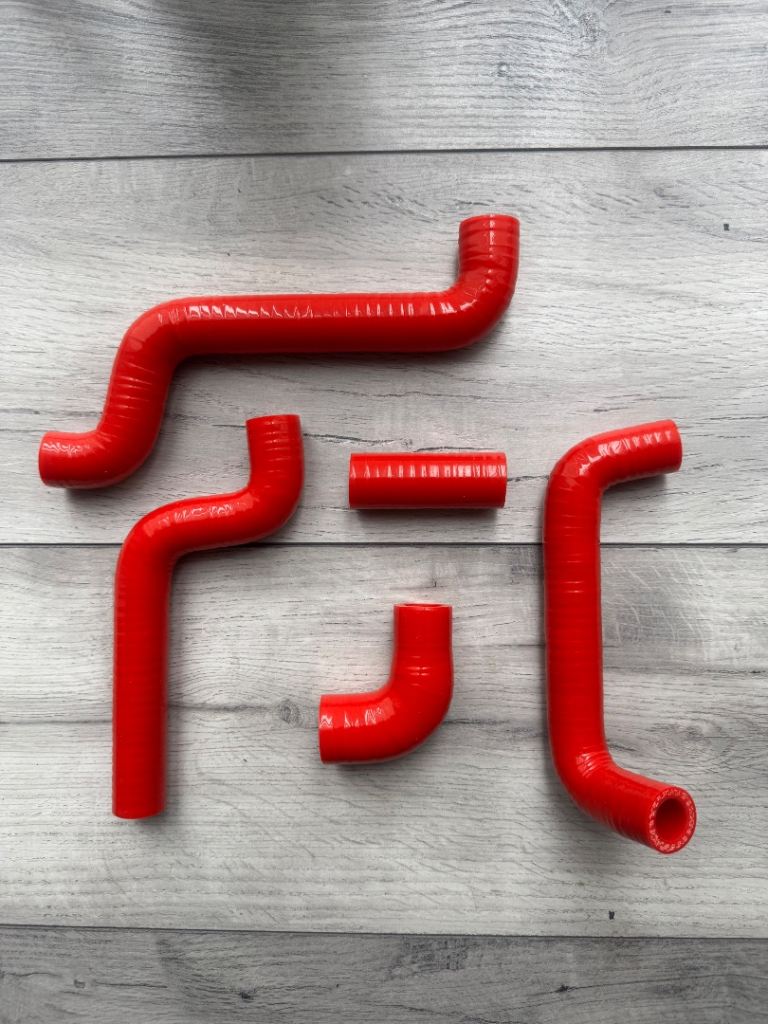 Aprilia RS125 98-12 RED Radiator Coolant Pipes Hoses