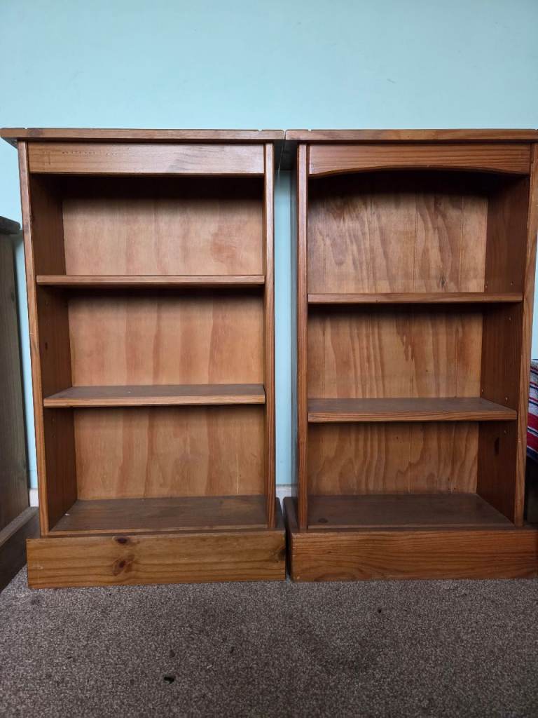 Pair of Wooden Bookcases – Good Condition